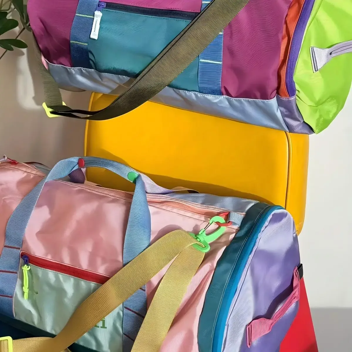 sac fourre-tout en nylon motif alpaga unisexe, sac à bandoulière pour sports de plein air, yoga, voyage, fitness, rangement, cadeau de noël