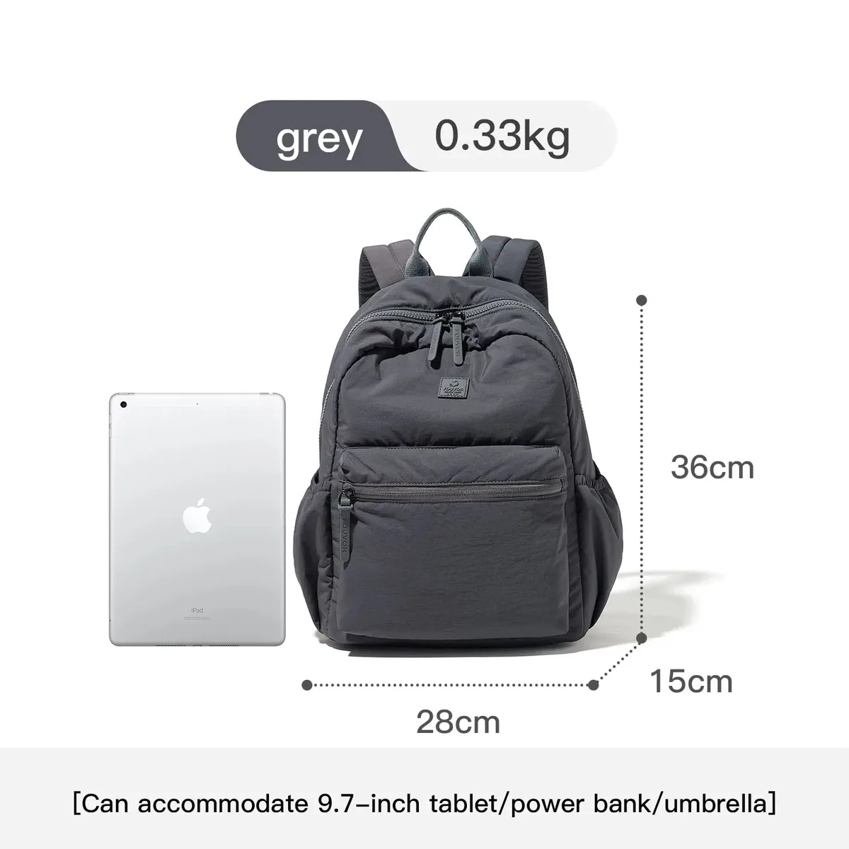 sac à dos de cabine d'avion fouvor pour femme, grande capacité, multi-poches, sac à dos tendance pour ordinateur portable, sacs à dos décontractés pour étudiants 3071-16