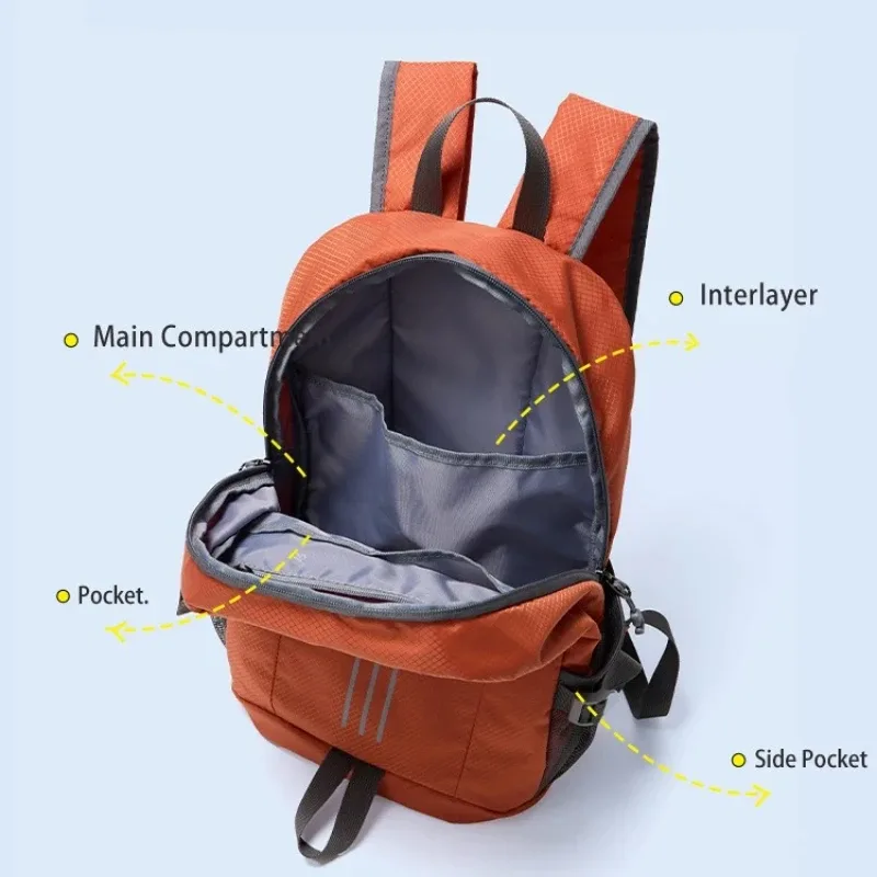 sac à dos léger et imperméable fouvor, sacs à dos décontractés pour le voyage, la randonnée, le trekking, l'école, pour femmes et hommes, 3057-04