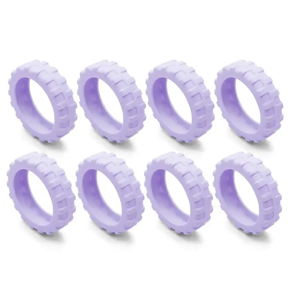 8 pièces/ensemble de protections de roulettes de valise en silicone pour voyage, silencieuses, réduisant l'usure des roues, couvre-roulettes pour valise, pièces d'essieu.