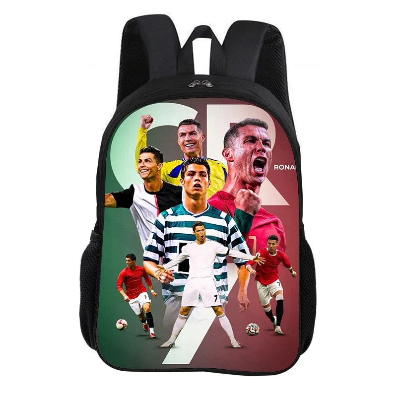 sac à dos scolaire ronaldo cr football star, sac à dos pour enfant, sac à livres, sac à dos de mode, sac à dos de sport, cadeau pour enfant
