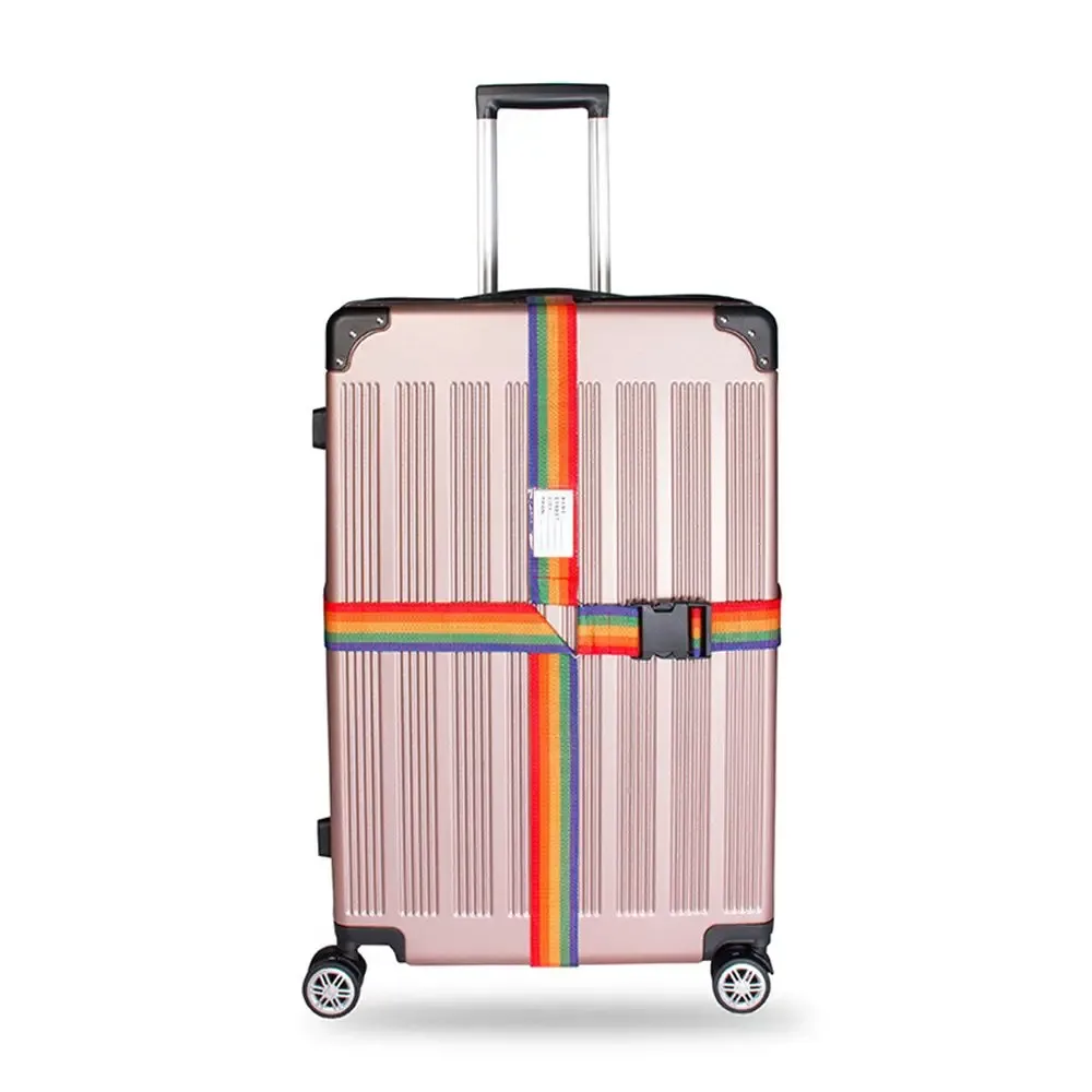 ceintures de valise autocollant anti-perte, accessoires de valise de voyage, sangle à boucle de bagage, ceintures d'emballage