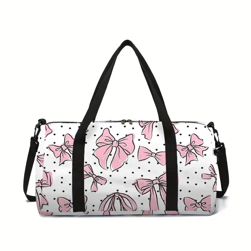 Sac de voyage rose papillon grande capacité pour garçons/filles, meilleurs cadeaux, sacs de voyage 2D de dessin animé pour enfants, sac de sport extérieur