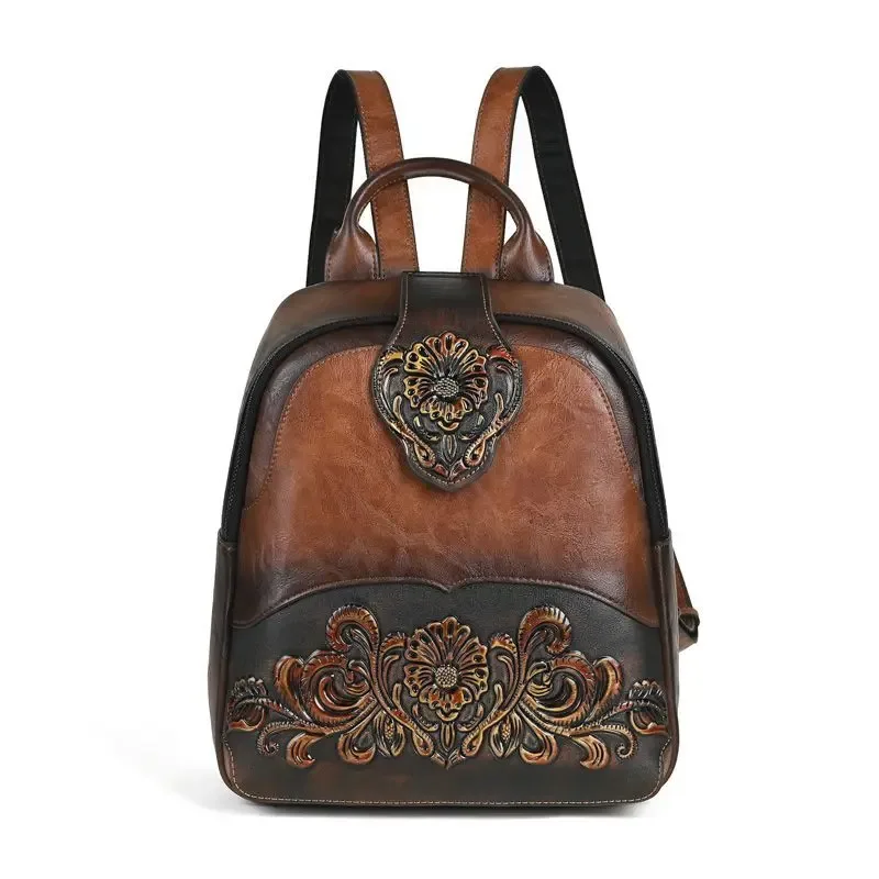 nouveau sac à dos tendance en pu gaufré de haute qualité 2026 pour femme – sac rétro polyvalent pour sorties