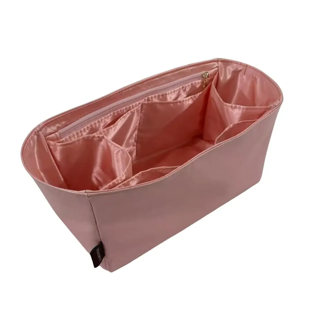 organisateur compatible avec les sacs speedy, 20, 25, 30, 35, 40, insert pour sac à main, doublure en soie, cuir vegan imperméable avec poche zippée