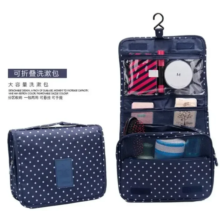 crochet de voyage sac cosmétique femmes sac de maquillage étanche articles de toilette pochette de beauté unisexe salle de bain nécessaire maquillage organisateur de rangement