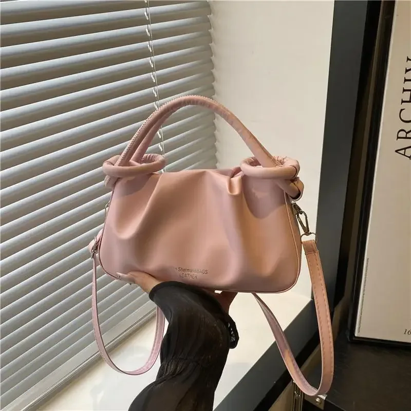sac bandoulière tendance vert clair et blanc avec sangle amovible et poignées supérieures pour le shopping quotidien, les rendez-vous et les voyages