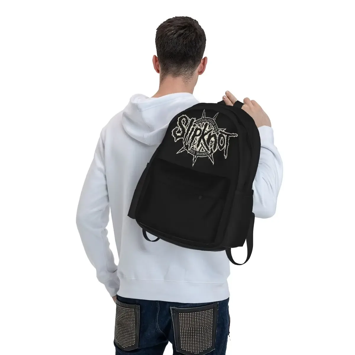s-slipknots sacs à dos de musique mentale lourde garçons filles bookbag grande capacité enfants sacs d'école sac à dos pour ordinateur portable sac à bandoulière