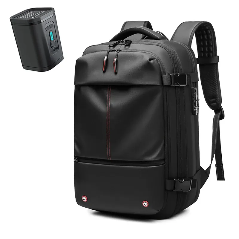 sac à dos de voyage pour homme 17 pouces, sac à dos à compression sous vide, sac à dos d'affaires grande capacité, sac à dos scolaire extensible, sac à dos d'extérieur