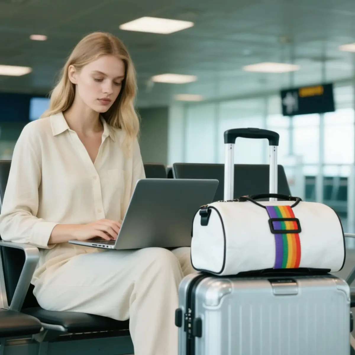 sangle de connexion réglable pour bagages, connecteur antivol pour valise, sangle d'extension, sangle de fixation pour valise de voyage, sangle pour sac à dos de voyage