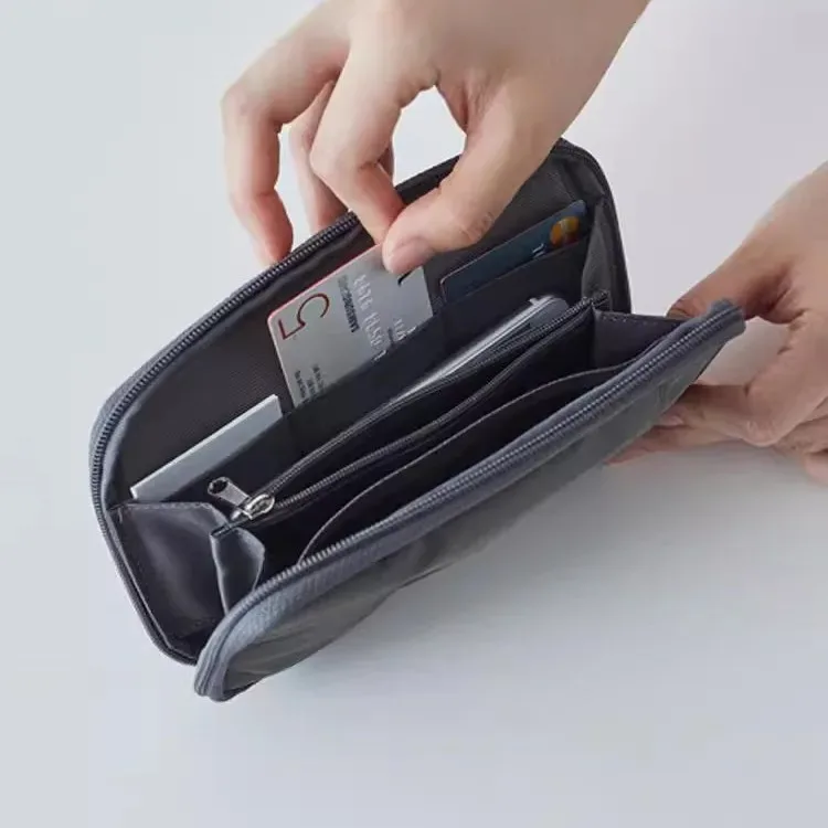 sac de voyage tout-en-un pliable en nylon, style minimaliste, pour passeport, cartes, téléphone et argent – vente chaude transfrontalière