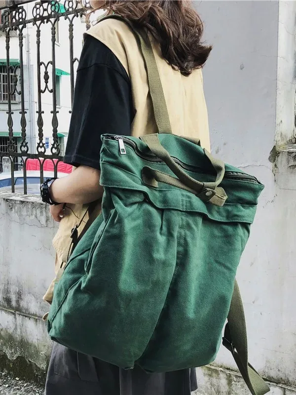 sac à dos en toile pour hommes et femmes, sac d'école grande capacité pour étudiants, sac à dos tendance pour ordinateur portable, sac à dos de voyage et de plein air pour le printemps