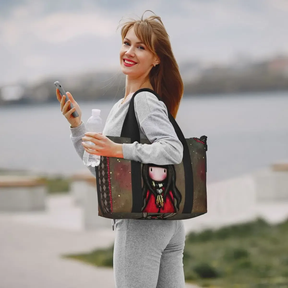 s-santoro-s g-gorjuss-s sac de voyage de plage sacs fourre-tout de grande capacité pour salle de sport yoga femmes shopping sac à bandoulière
