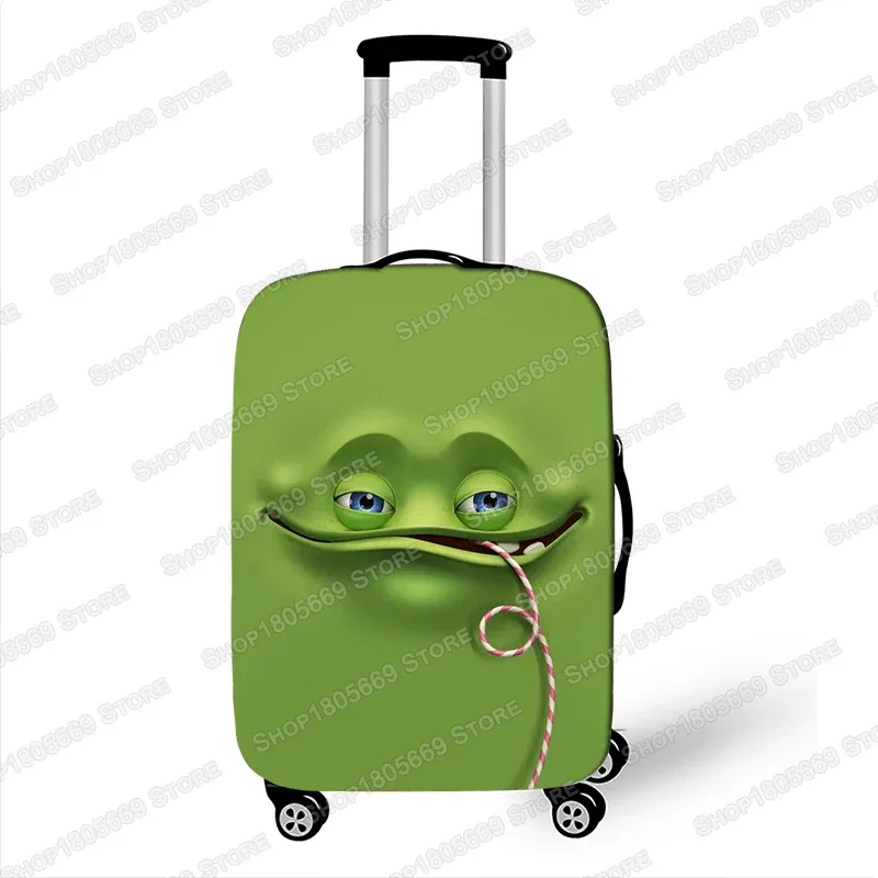 housse de valise imprimée expression drôle pour dames, housse de protection élastique pour bagages, housse anti-poussière