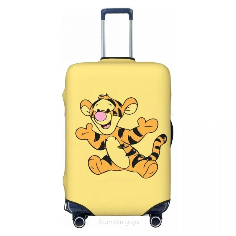 housse de valise élastique universelle, imprimé tiggers, pour bagages de 18 à 32 pouces, anti-poussière, anti-rayures, lavable, accessoire de voyage essentiel