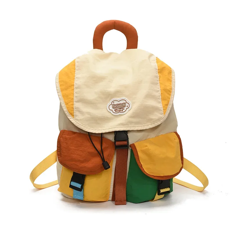 nouveaux sacs assortis parent-enfant, 2 tailles, style coréen, grande capacité, sac à dos scolaire à cordon, nylon, multi-poches, sac à dos pour enfants