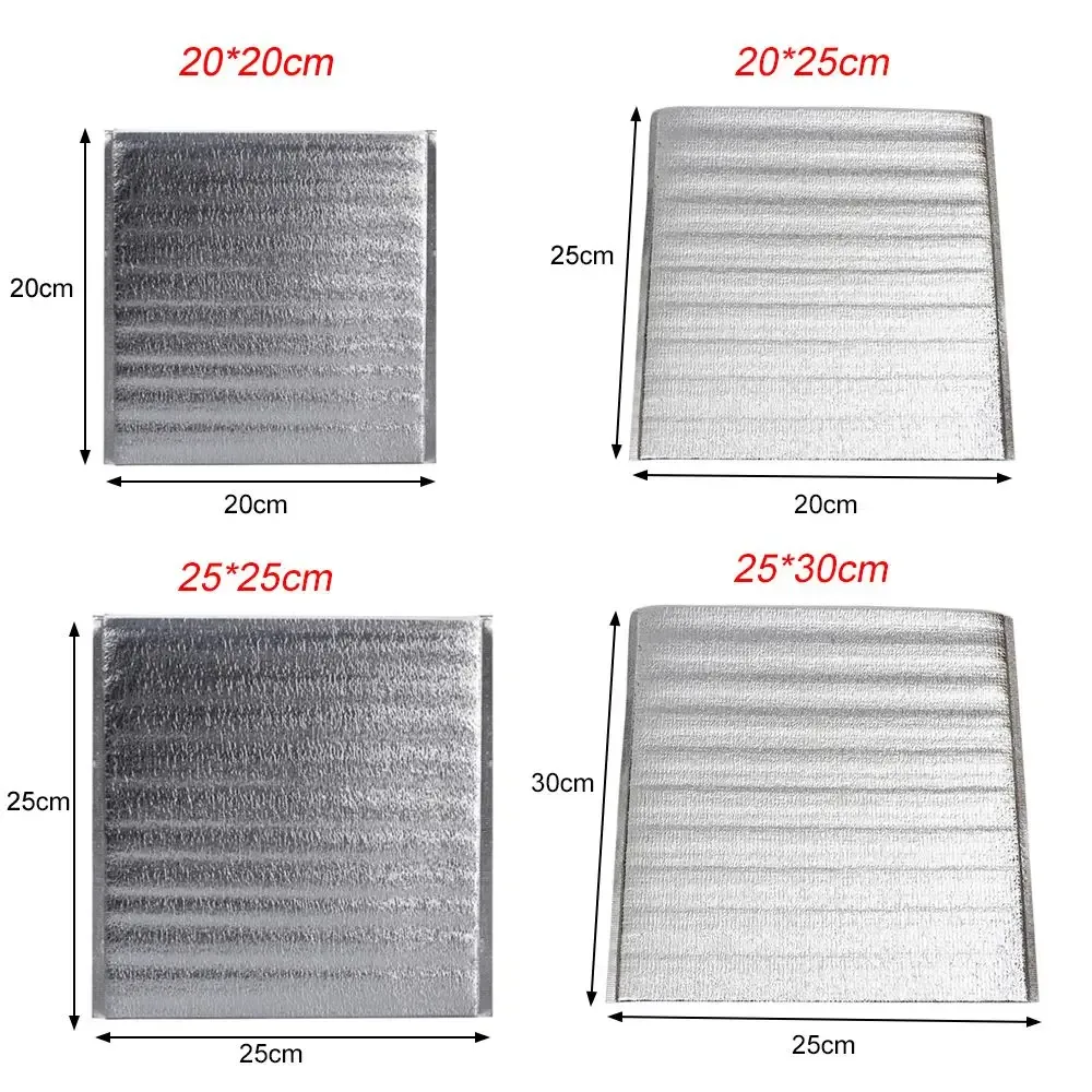 sac isotherme en papier d'aluminium, sac isolant pliable pour pique-nique, sac d'emballage thermique portable pour aliments, livraison de nourriture, porte-boissons, sac isolé
