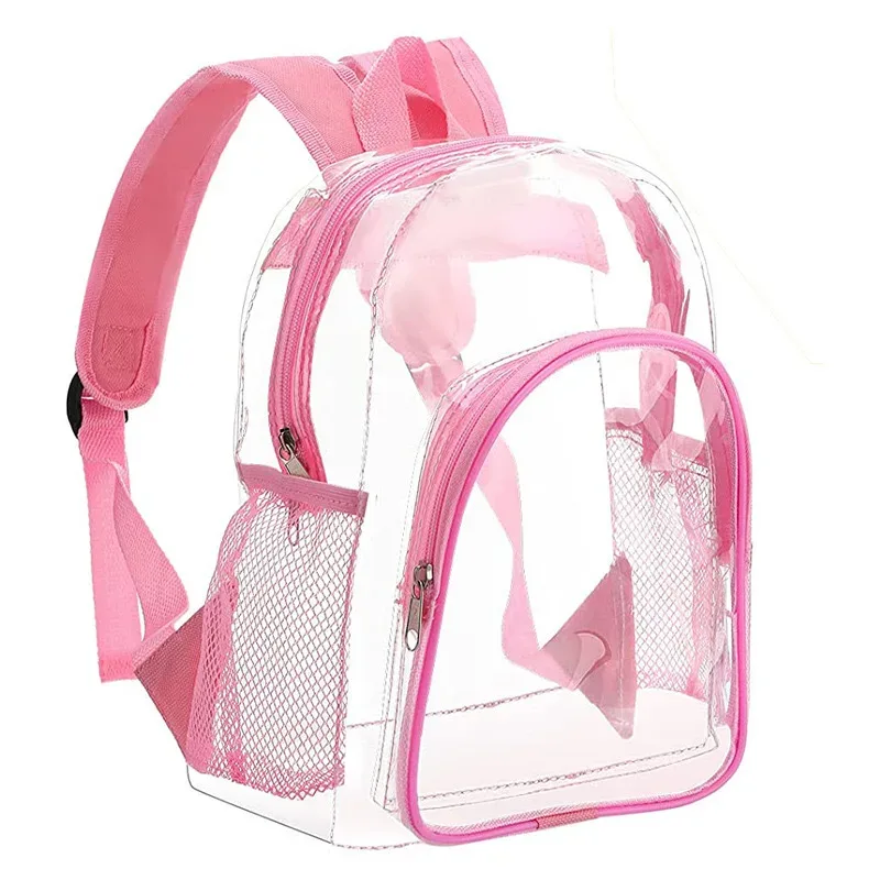 nouveau sac à dos scolaire transparent en pvc tendance pour étudiants, sac de voyage créatif et mignon, sac à dos populaire pour activités de plein air