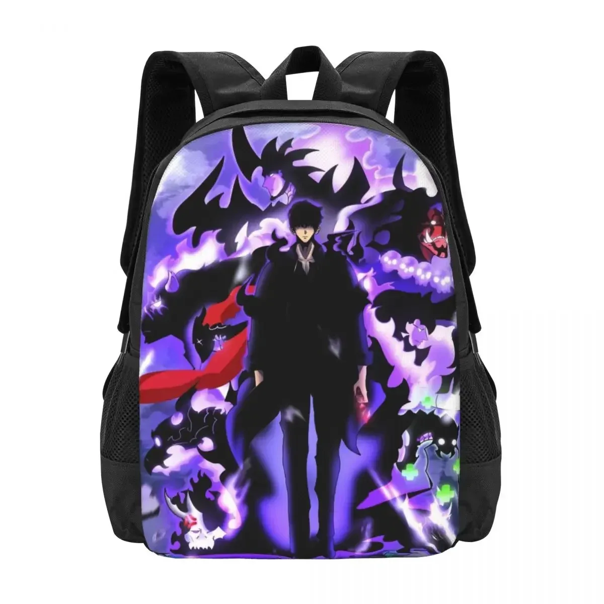 sac à dos pour ordinateur portable de voyage à nivellement solo, sac d'ordinateur d'école d'affaires, cadeau pour hommes et femmes