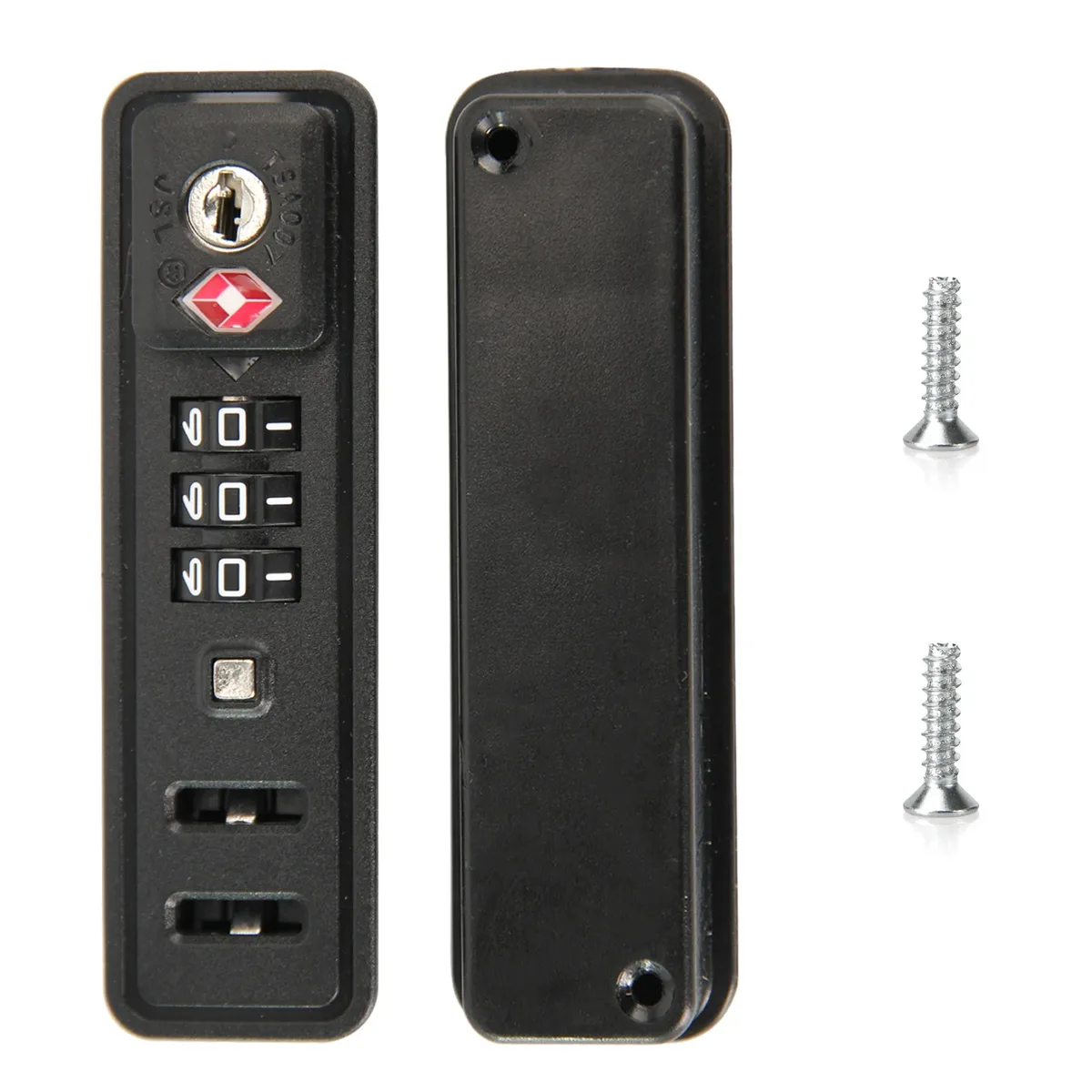 serrures de valise tsa007 de remplacement, intégrées, à combinaison à 3 chiffres réinitialisable, antivol, pour la sécurité en voyage, 1/2 pièces