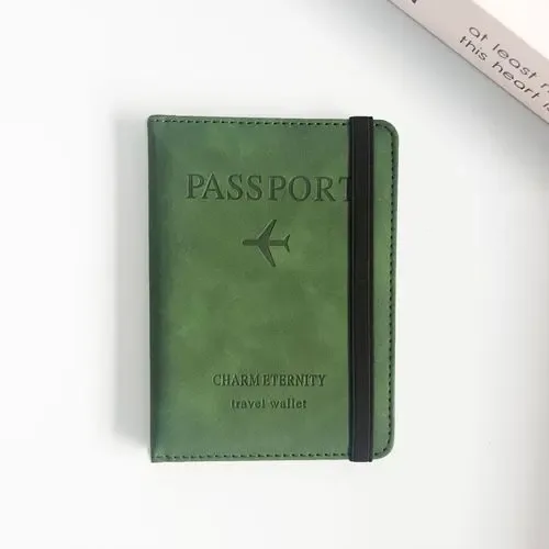 housse de protection portable pour passeport, pochette de rangement multifonctionnelle pour cartes d'identité et bancaires, étui portefeuille en cuir pu, accessoires de voyage