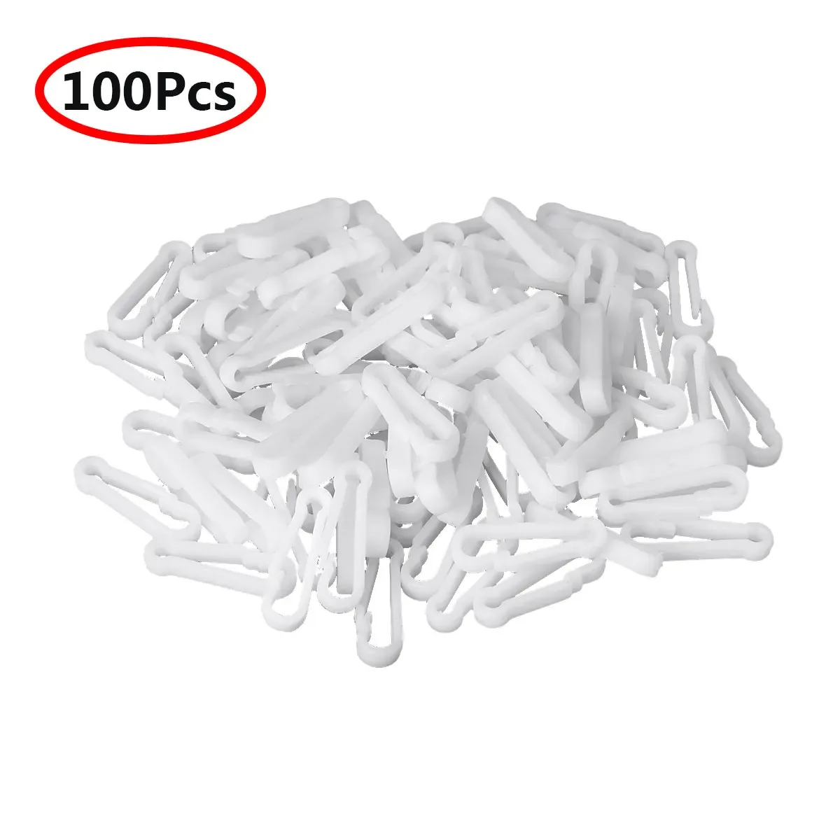 mini mousqueton en plastique pour sac à dos, 100 pièces, sangle sr