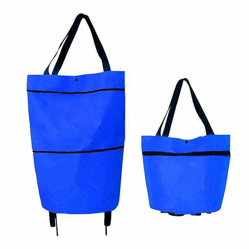sac à roulettes, sac à roulettes, sacs à provisions pliants, achat de légumes, paquet de traction, petit chariot à traction, organisateur de courses portable