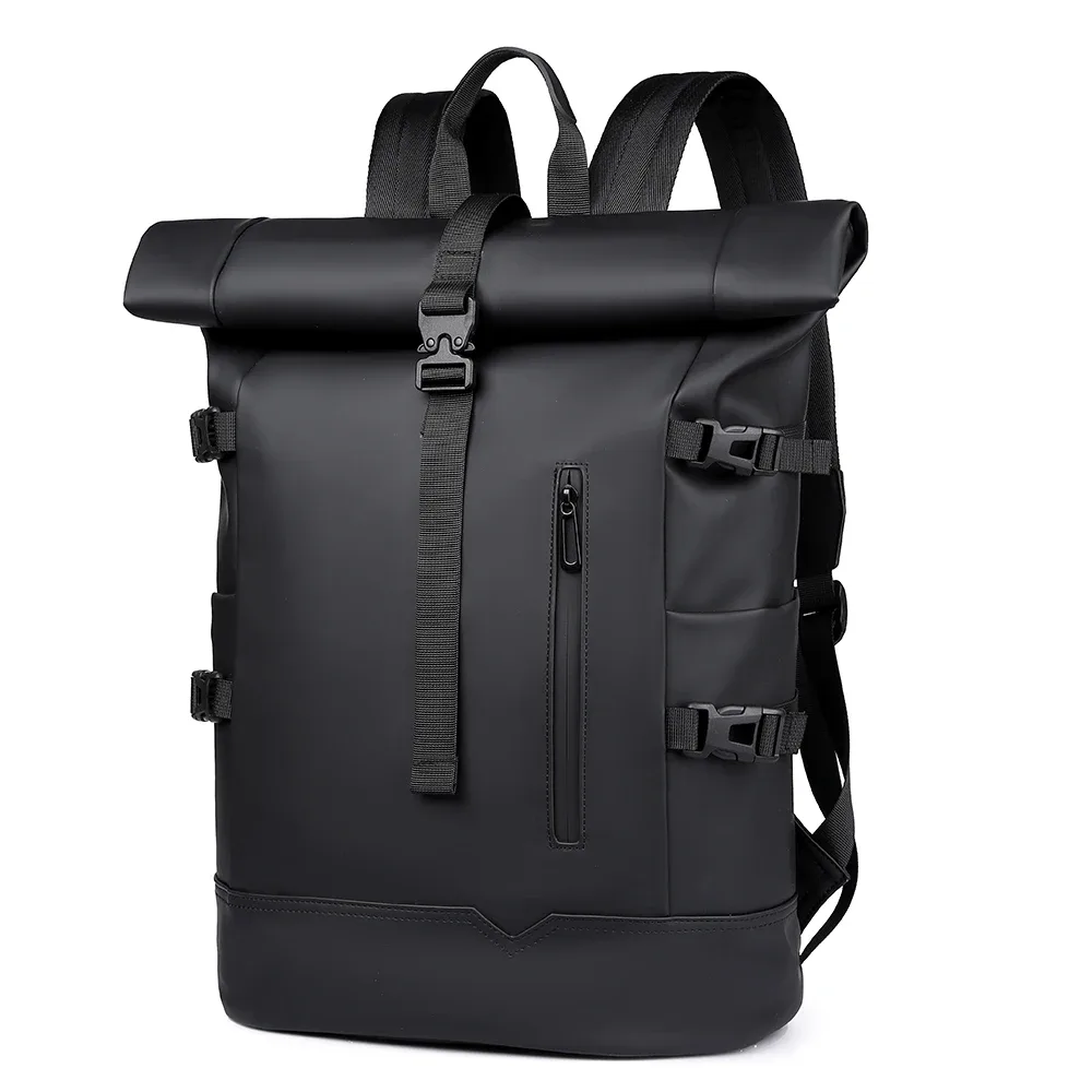 sac à dos d'extérieur imperméable et durable, haut en rouleau, à la mode, décontracté, pour randonnée, voyage, hommes et femmes, trajet quotidien
