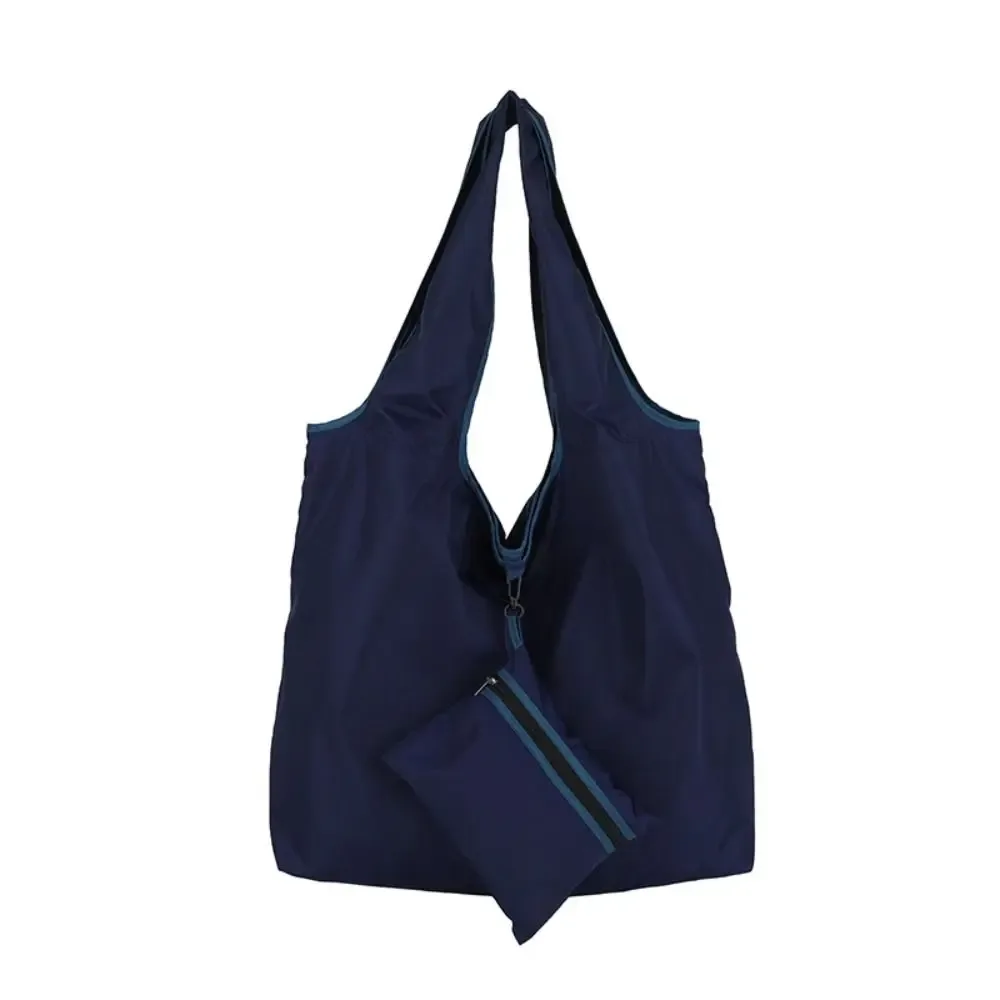 sac à main pliable ~ sac de shopping pliable, sac de rangement étanche pour épicerie, grande capacité, sac à bandoulière en nylon, sac fourre-tout pour extérieur
