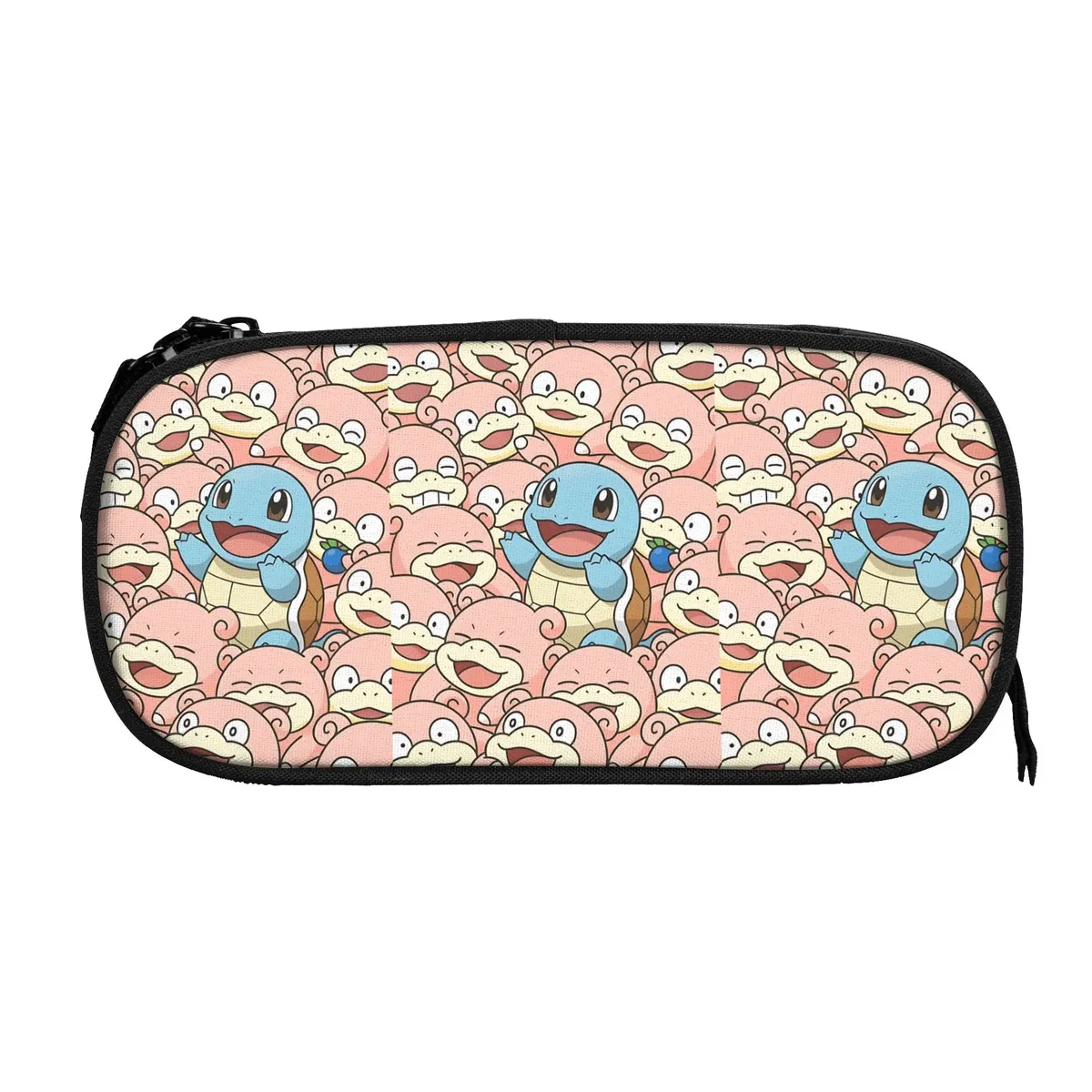sacs personnalisés pokemon rouge et noir charizard de grande capacité pour enfants, trousse à crayons d'école pour garçons et filles