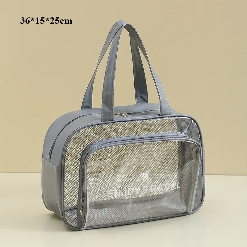 sac de lavage fitness à séparation humide et sèche, sac de rangement de voyage polyvalent, sac à cosmétiques portable en pu imperméable, 1 pièce, nouveau