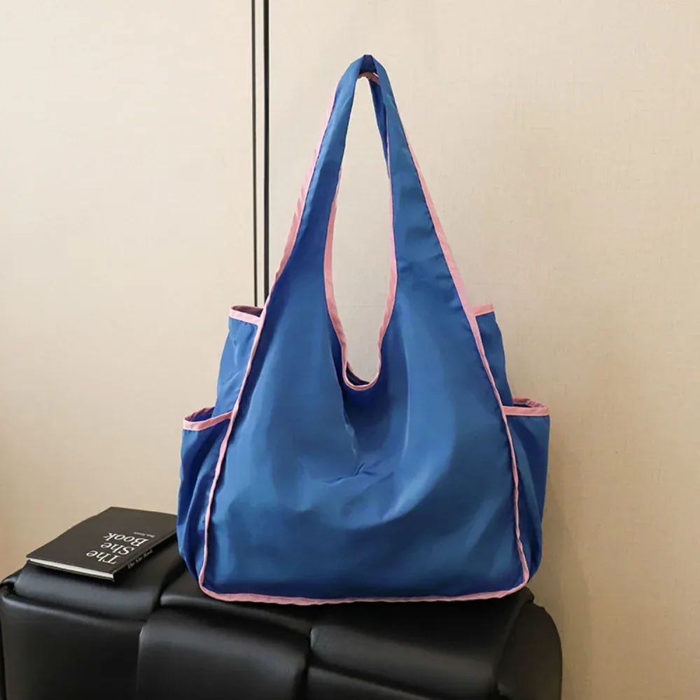 sac de courses portable écologique, sac de rangement de grande capacité, sac à bandoulière étanche, sac de courses pliable pour la plage