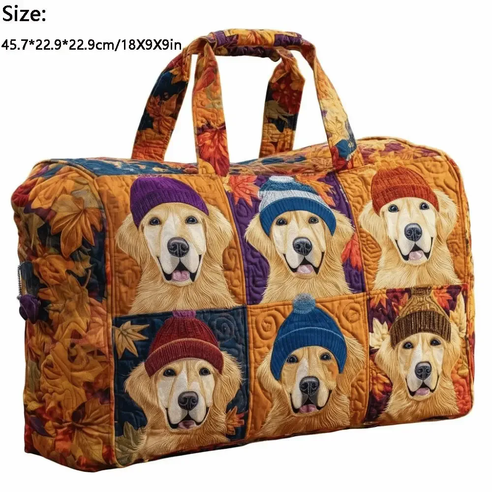 sac de voyage matelassé à bandoulière avec motif animaux 3d, sac de sport et de gym grande capacité