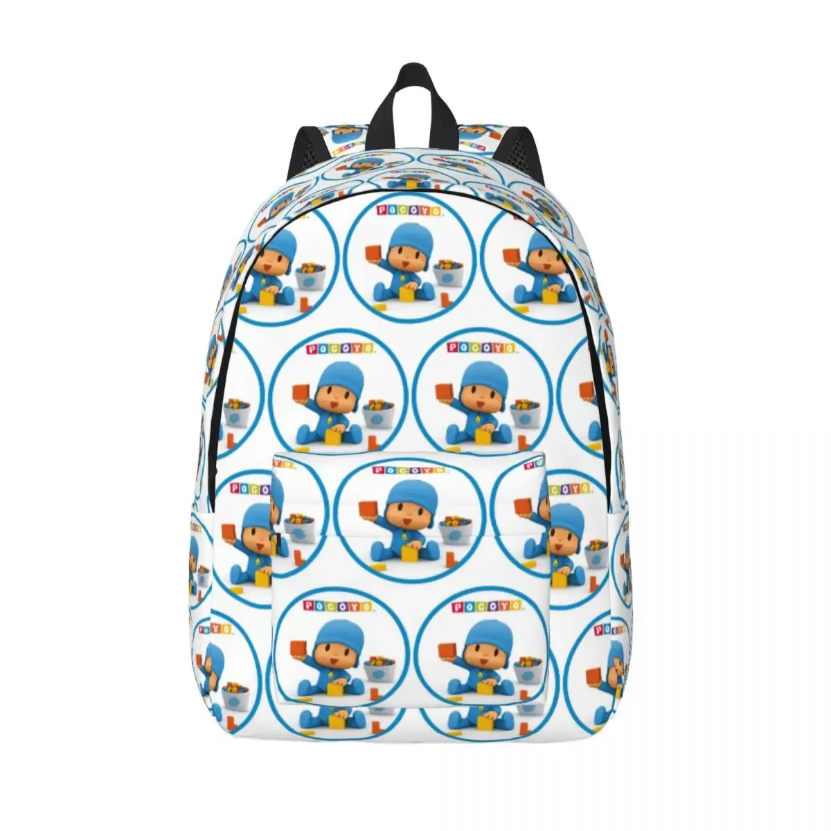 pocoyo étudiant sac à dos sac d'école randonnée voyage sac à dos pour hommes femmes mode bookbag sacs à bandoulière
