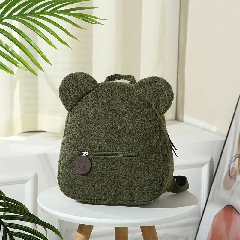 sac à dos brodé personnalisé pour tout-petits, sac léger en peluche ours pour enfants, sac à dos avec nom personnalisé, cadeau pour garçons, filles et dames