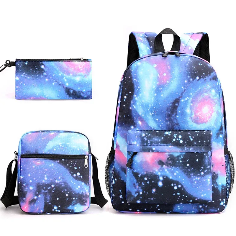 3 pièces enfants sacs à dos étudiants cartables trousse à crayons sacs à bandoulière sac à dos garçons filles sacs d'école