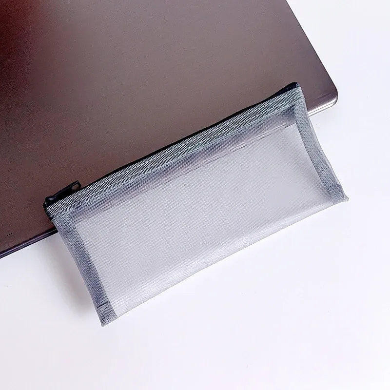 sacs de rangement pour pinceaux de maquillage pour femmes, poudres de maquillage, rouge à lèvres, étui à crayons en maille transparente pour étudiants, ins travel cosmetic evaluation