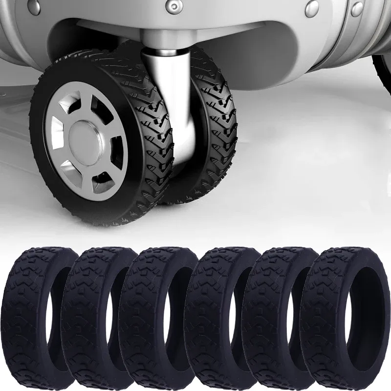 4-24 pièces protège-roues de valise en silicone, protections de roulettes pour bagages de voyage, réduction du bruit, accessoires de protection de roues