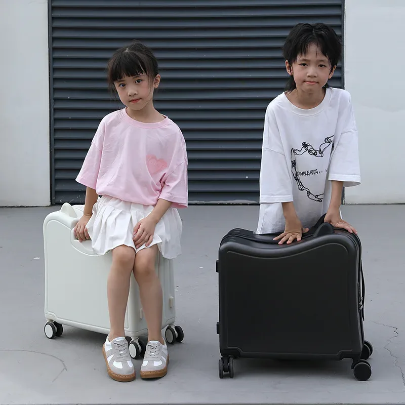 valise de voyage légère à roulettes pour enfant, poinvalise à roulettes silays euses, dessin animé