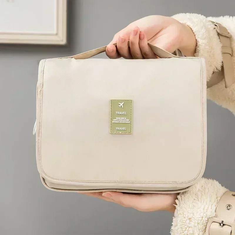 sacs de maquillage pour femmes de haute qualité, sac à cosmétiques de voyage, organisateur de produits de toilette, rangement étanche, sac de lavage suspendu pour salle de bain