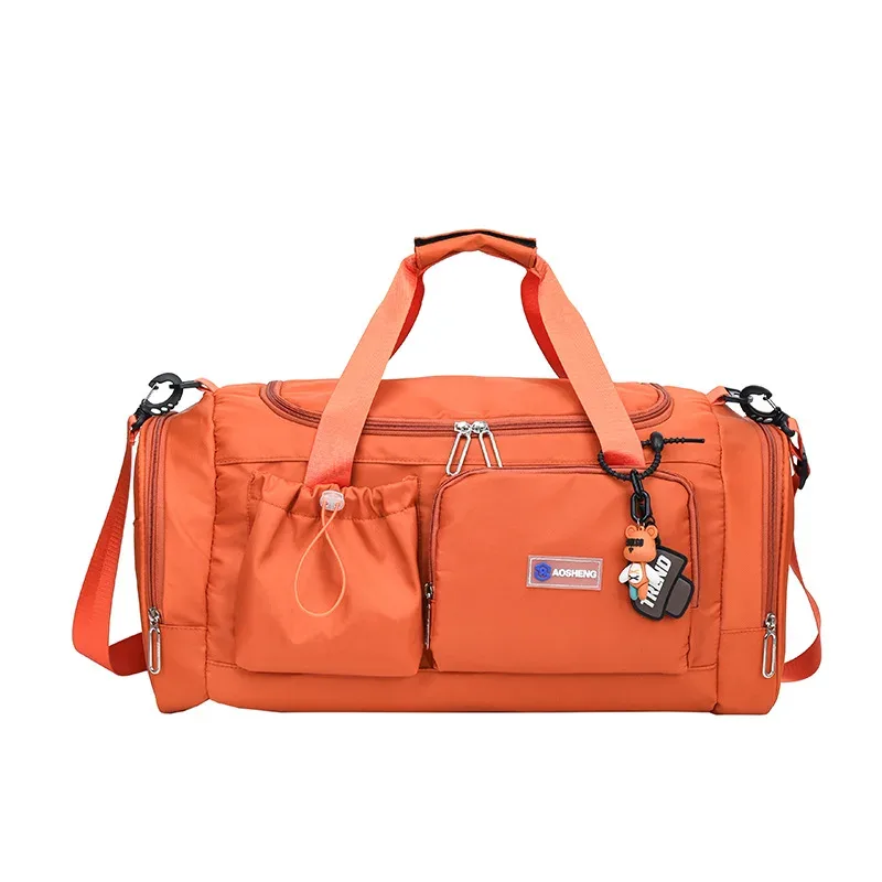 sac de voyage à main de grande capacité pour week-end, sacs de sport de nuit avec compartiment à chaussures, sac de sport, de fitness pour femmes
