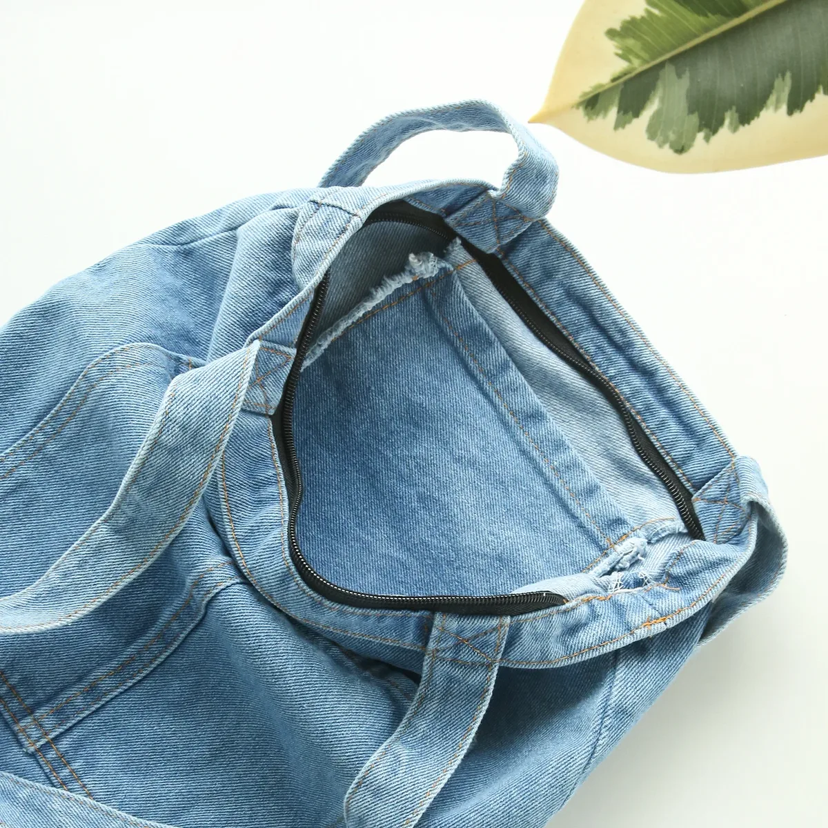 sac fourre-tout personnalisable avec broderie personnalisée, sac en jean pour fille, broderie pour demoiselle d'honneur, sac à bandoulière grande capacité, cadeau personnalisé