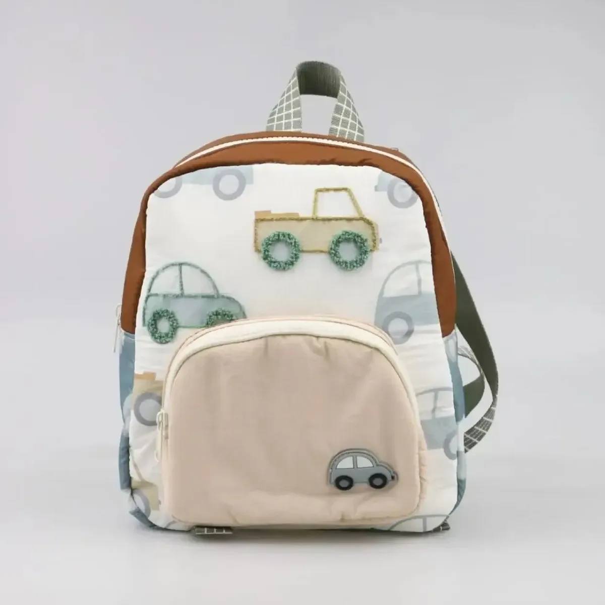 sac à dos personnalisé pour enfants avec broderie de voiture-sac à couches pour tout-petits avec nom personnalisé, sac de marche pour garçons et filles, voyage scolaire mignon