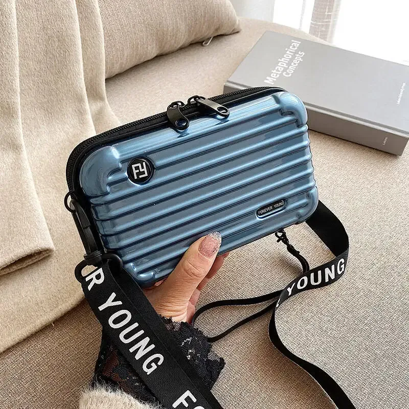 nouvelle mini valise, trousse de maquillage portable pour femme, trousse de maquillage grande capacité, trousse de maquillage imperméable à bandoulière pour extérieur