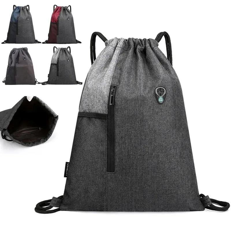sac à dos léger unisexe avec cordon de serrage de proximité, sac à dos de sport, sacs d'école, sacs de plage de voyage, mode décontractée, hommes et femmes