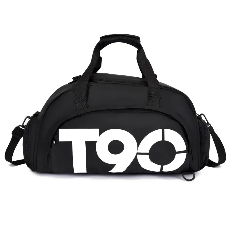 sac à dos t90 travel duffle gym pour hommes et femmes, fitness boston, sac à main à bagages, chaussure de sport initiée, grand fourre-tout de week-end, sac de train