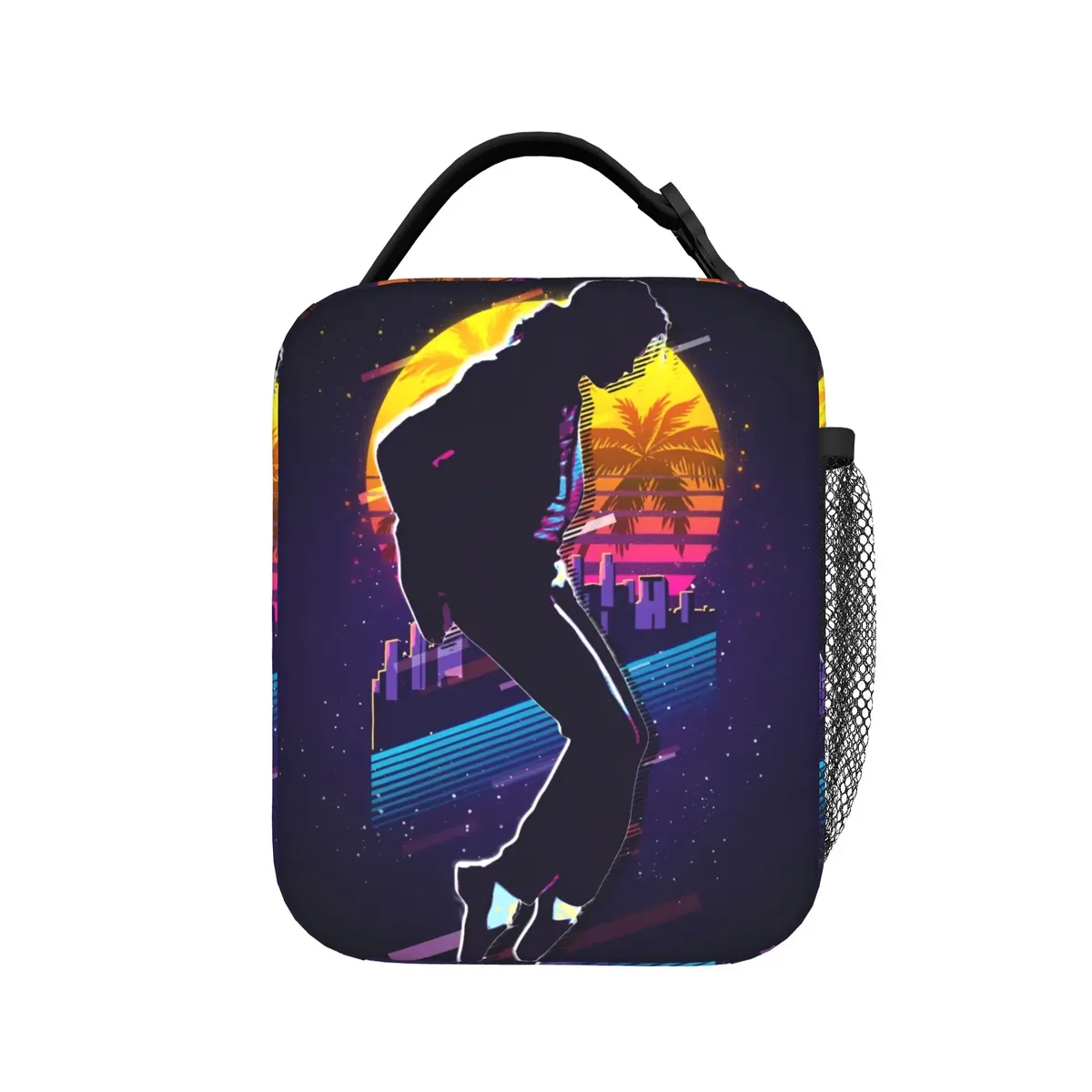 mj king of pop smooth criminal sac isotherme pour le déjeuner, sac isotherme, boîte à lunch, sac fourre-tout pour hommes et femmes, plage, extérieur