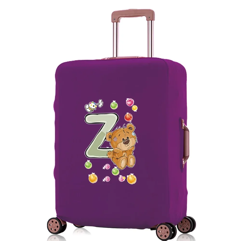 juste anti-poussière pour bagages de voyage, housses de protection pour bagages, accessoires de voyage, motif de la série bear letter, 18 "-32", 20223