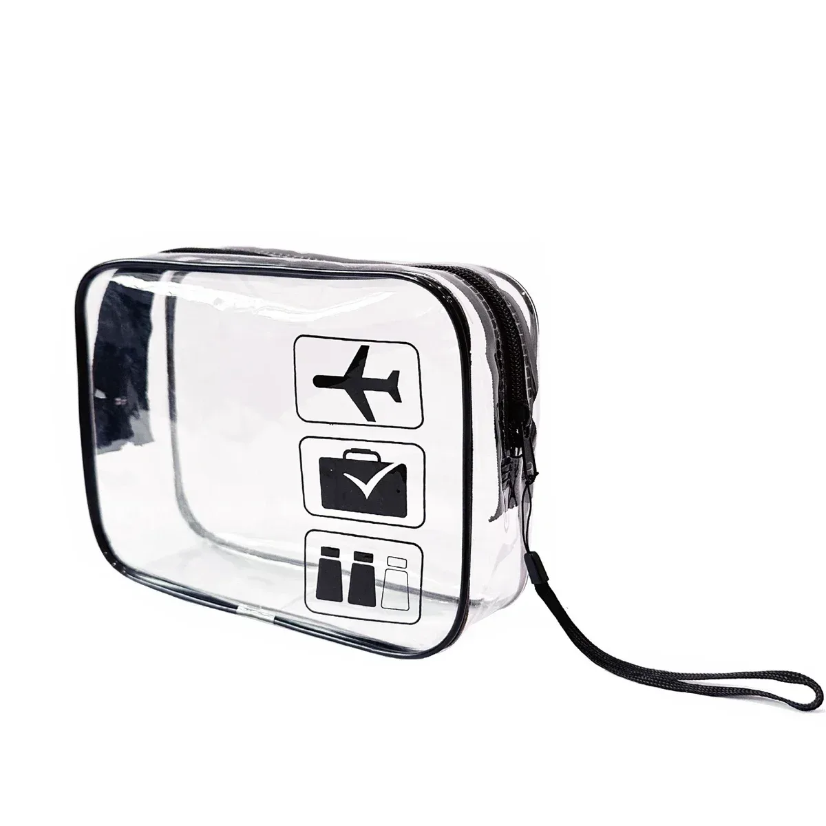 sac à cosmétiques transparent de voyage pour hommes et femmes, trousse de toilette étanche, sacs de maquillage, sac de maquillage transparent à fermeture éclair, boîte de rangement