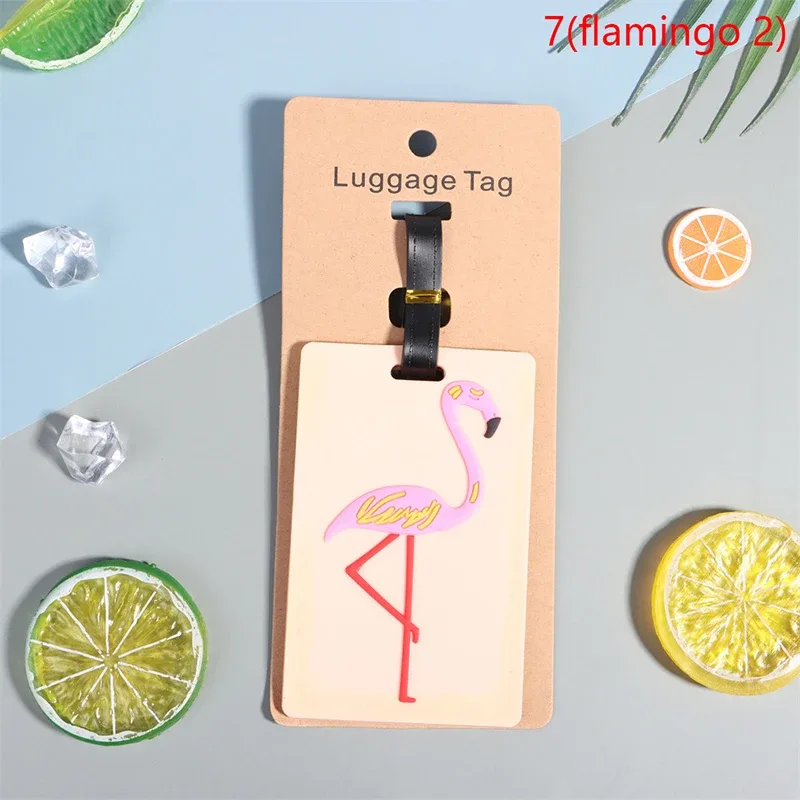 étiquette de bagage en silicone portable, étiquette de voyage, porte-adresse d'identification, style créatif, valise krasno-corgi & cat, accessoires de voyage, mode